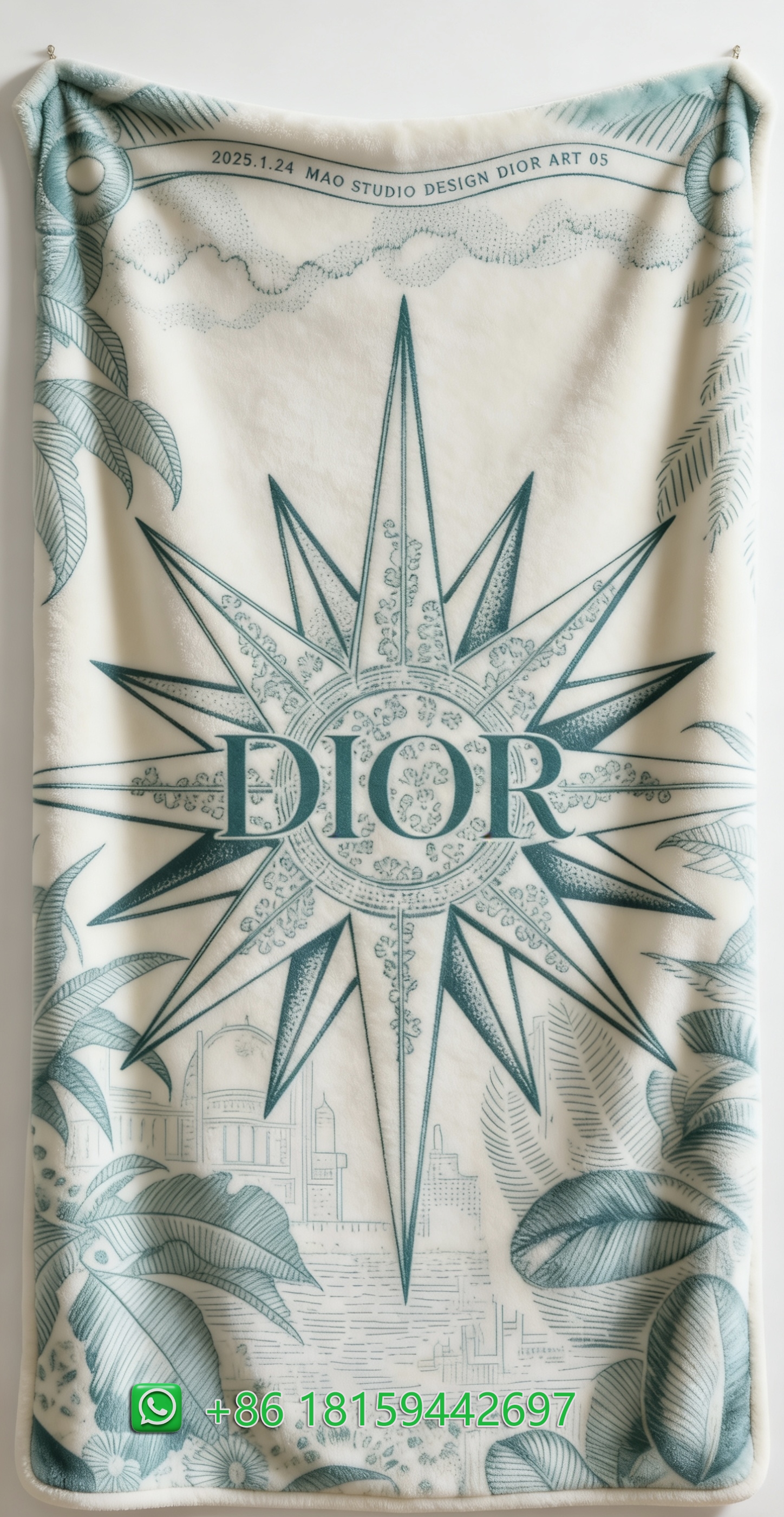 Dior Throw Blankets